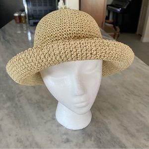 Cream Beige Straw Hat Gorgeous Summer Hat Sun Hat Beach Hat Neutral Color Hat